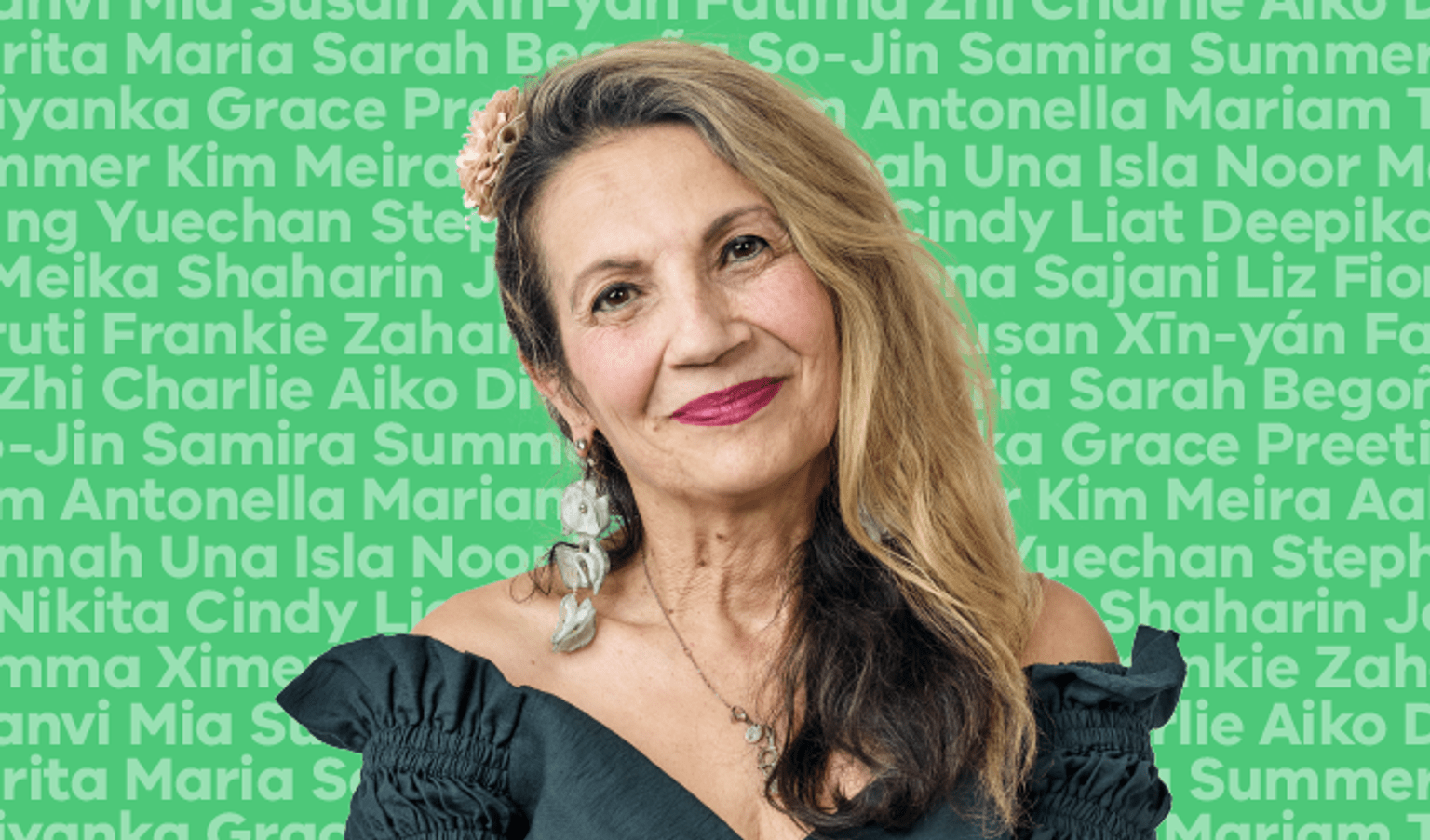 A smiling woman represents the Department of Health's Women's Health and Wellbeing Program.