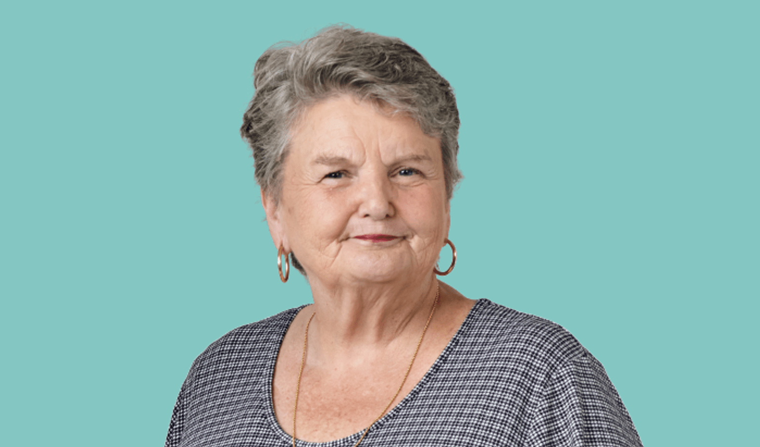 An elderly lady representing the Women's Health Survey 2023.