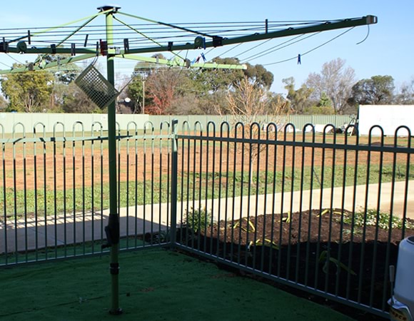 Clothesline in a dementia-friendly environemnent