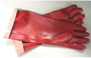 Gloves with ends folded