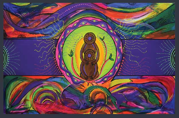 Artwork Kahli Luttrell, Yorta Yorta descendent