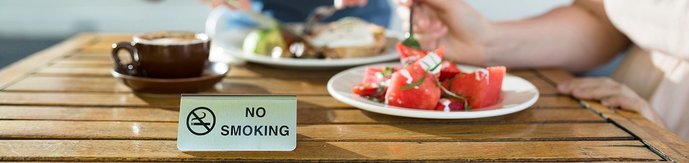 Ban on smoking in outdoor dining areas